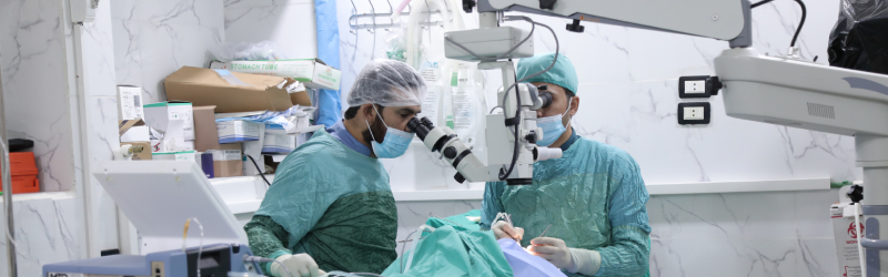 From a simple eye clinic to a fully equipped department